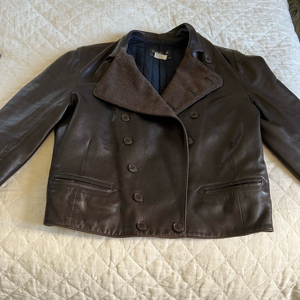 Agnes B. Woman’s lined motorcycle jacket